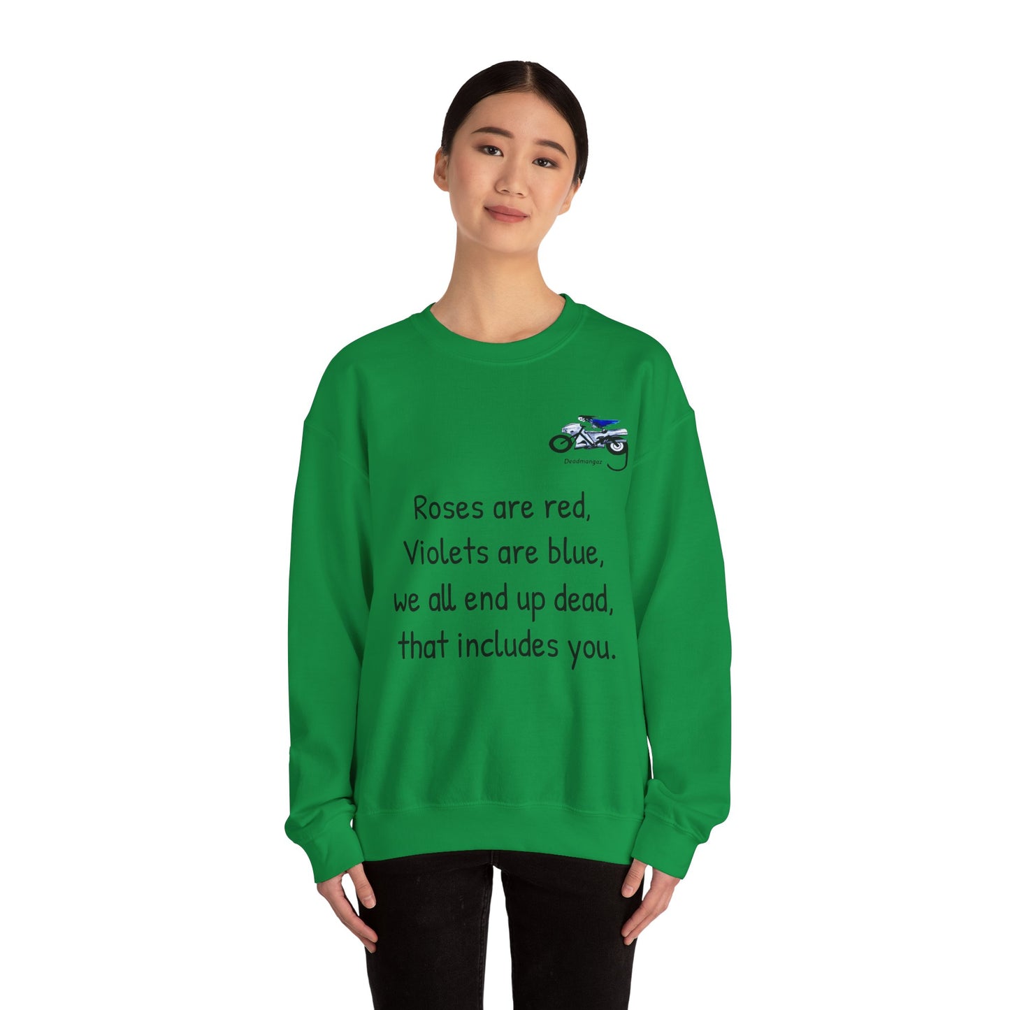 Unisex Crewneck Sweatshirt - Dark Humor "Roses are Red" Design