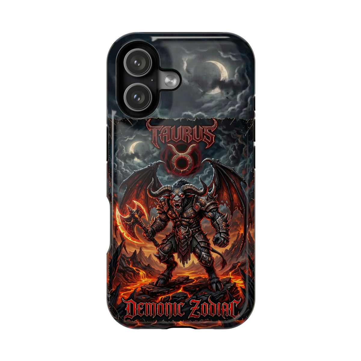 Taurus Demon Zodiac Magnetic Impact-Resistant Phone Case