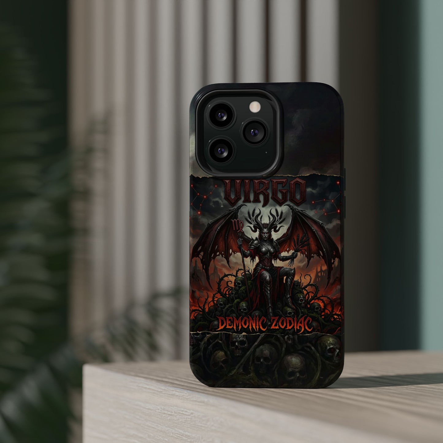 Virgo Demonic Zodiac Phone Case — Magnetic Impact-Resistant