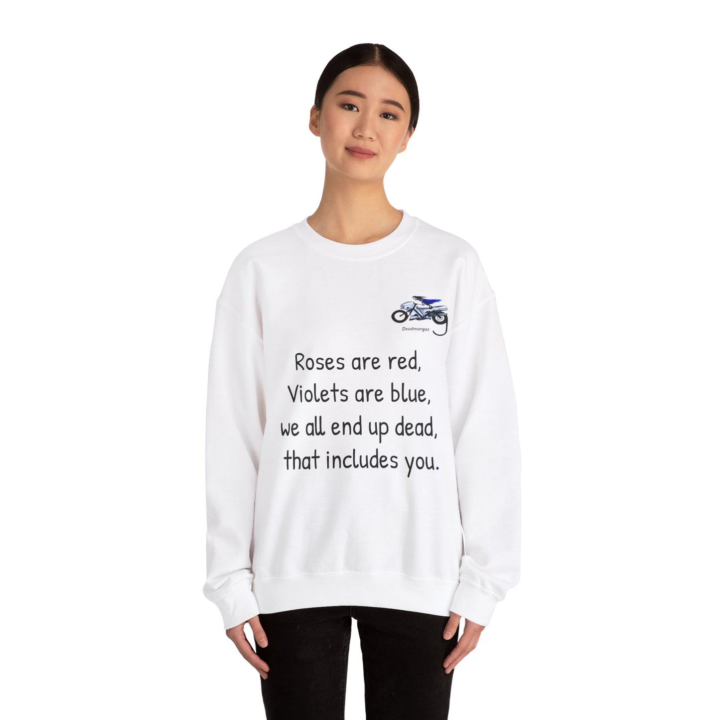 Unisex Crewneck Sweatshirt - Dark Humor "Roses are Red" Design