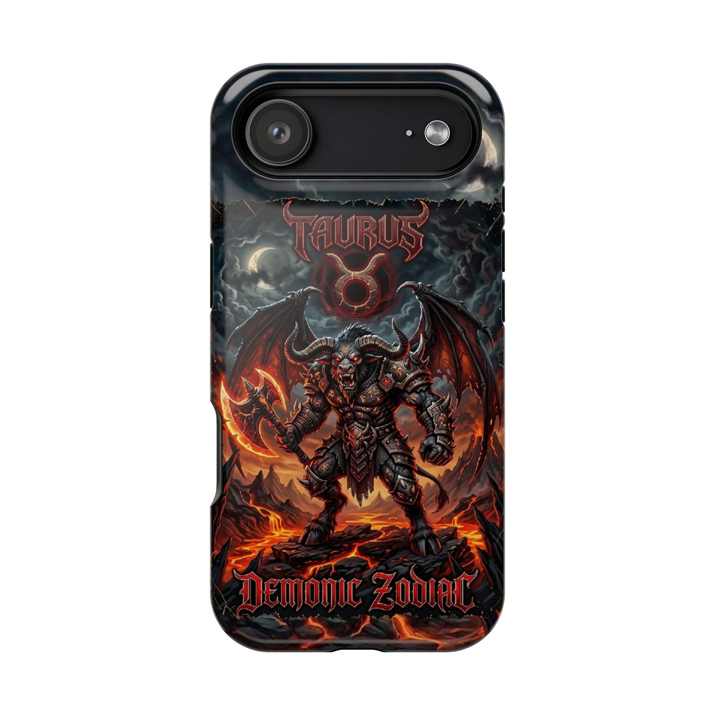 Taurus Demon Zodiac Magnetic Impact-Resistant Phone Case