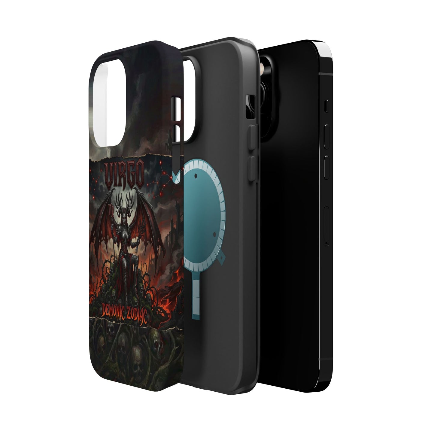 Virgo Demonic Zodiac Phone Case — Magnetic Impact-Resistant