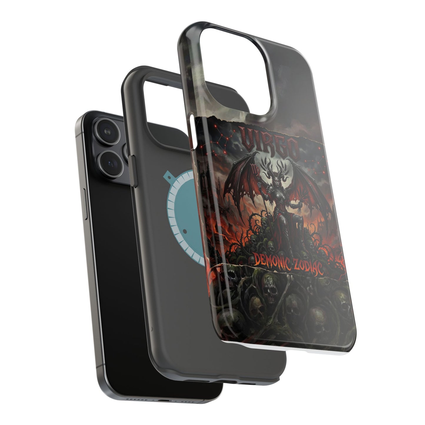 Virgo Demonic Zodiac Phone Case — Magnetic Impact-Resistant