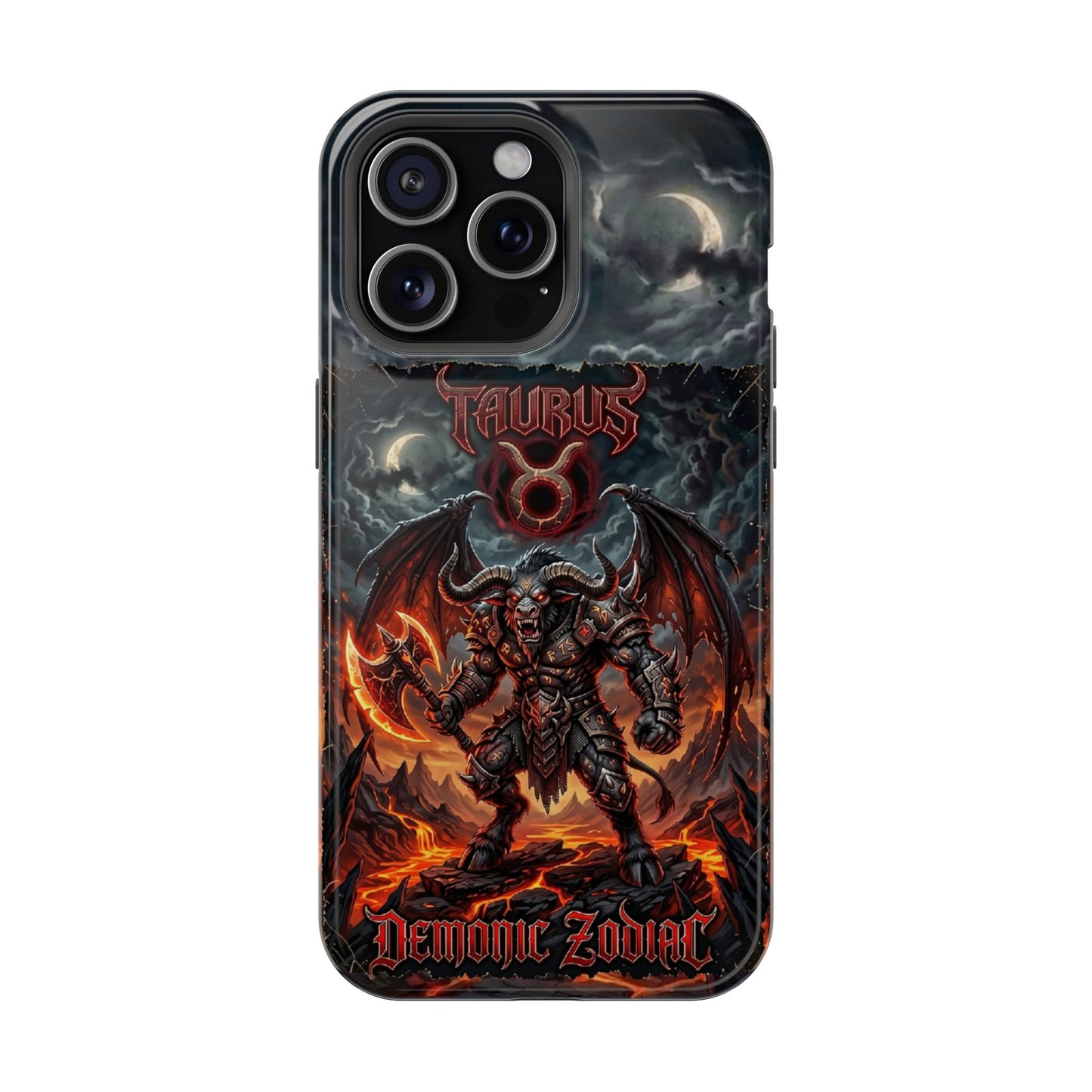 Taurus Demon Zodiac Magnetic Impact-Resistant Phone Case