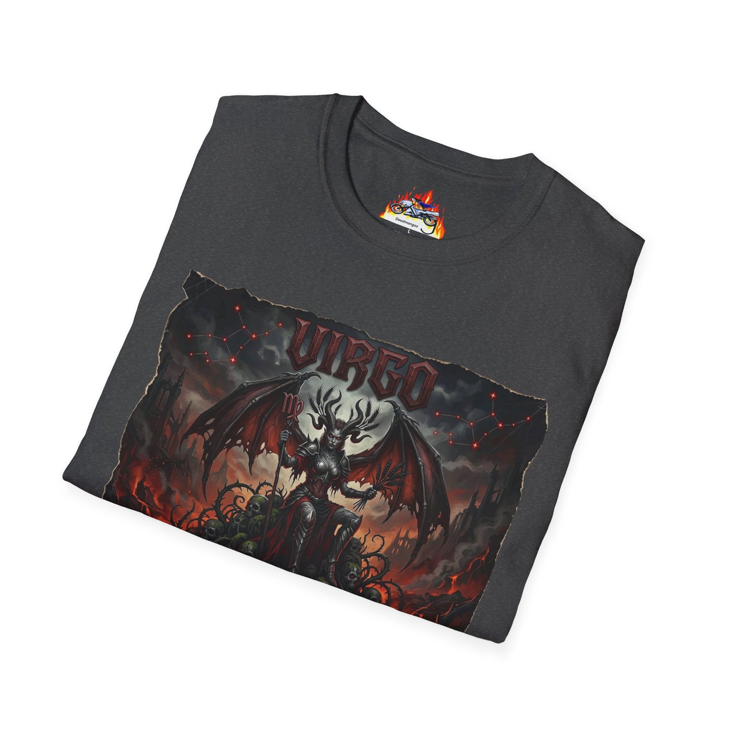 Virgo Demon Graphic T-Shirt — Gothic Zodiac Shirt