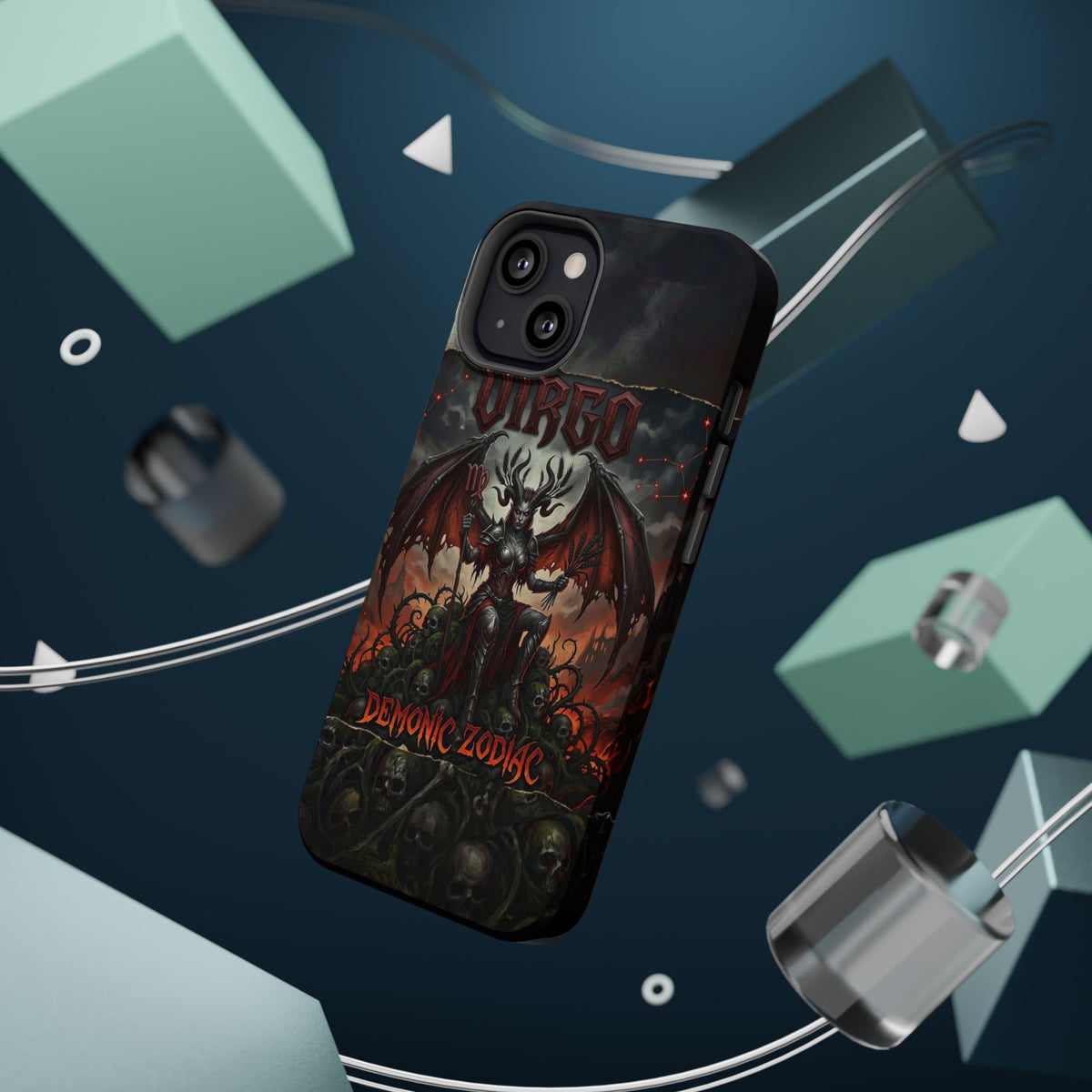 Virgo Demonic Zodiac Phone Case — Magnetic Impact-Resistant