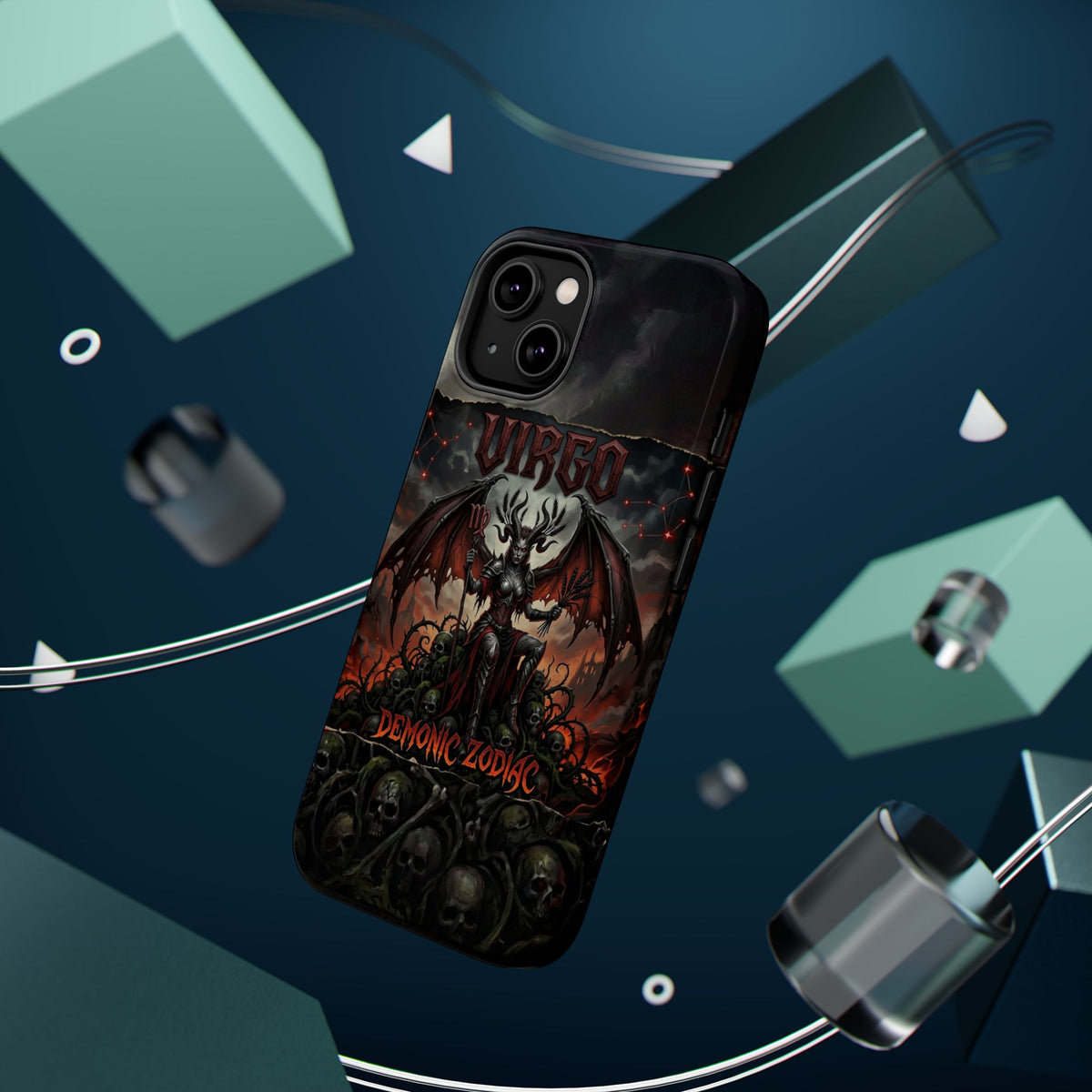 Virgo Demonic Zodiac Phone Case — Magnetic Impact-Resistant