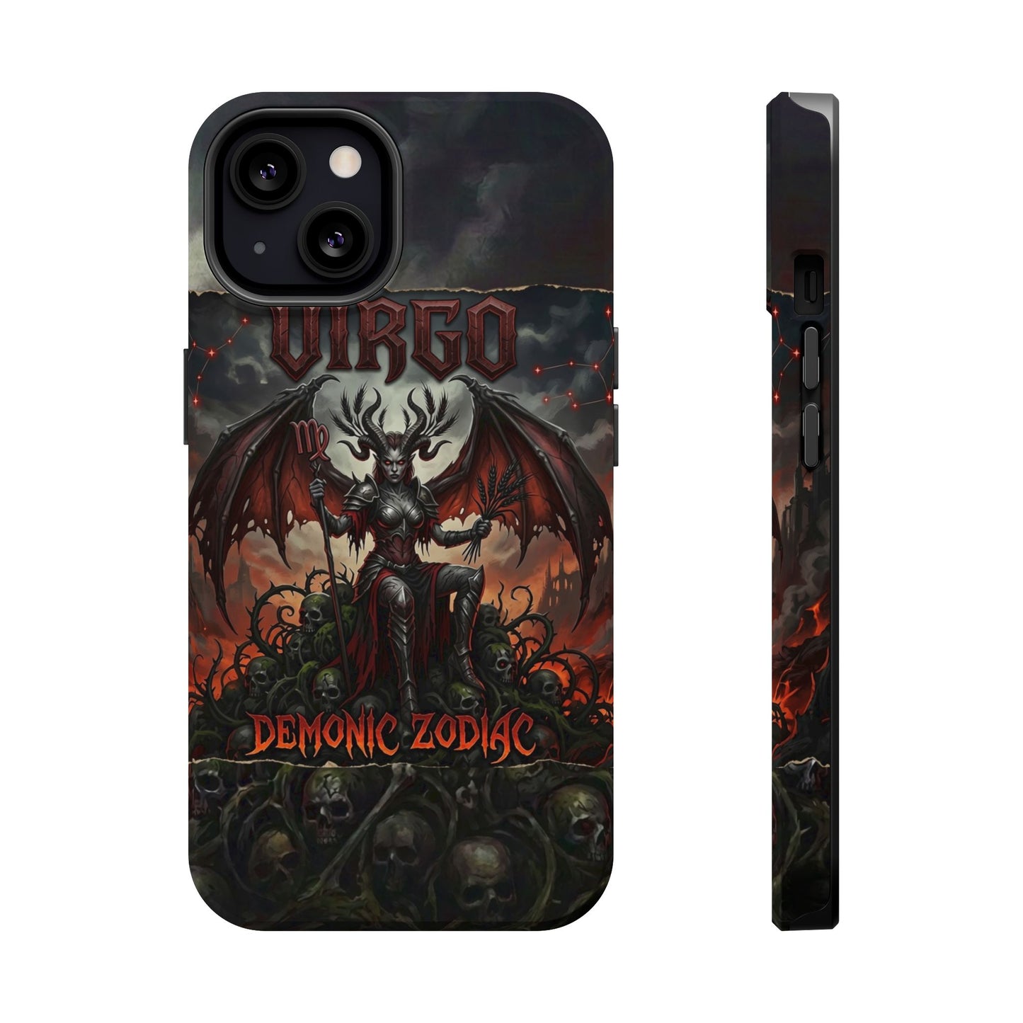 Virgo Demonic Zodiac Phone Case — Magnetic Impact-Resistant