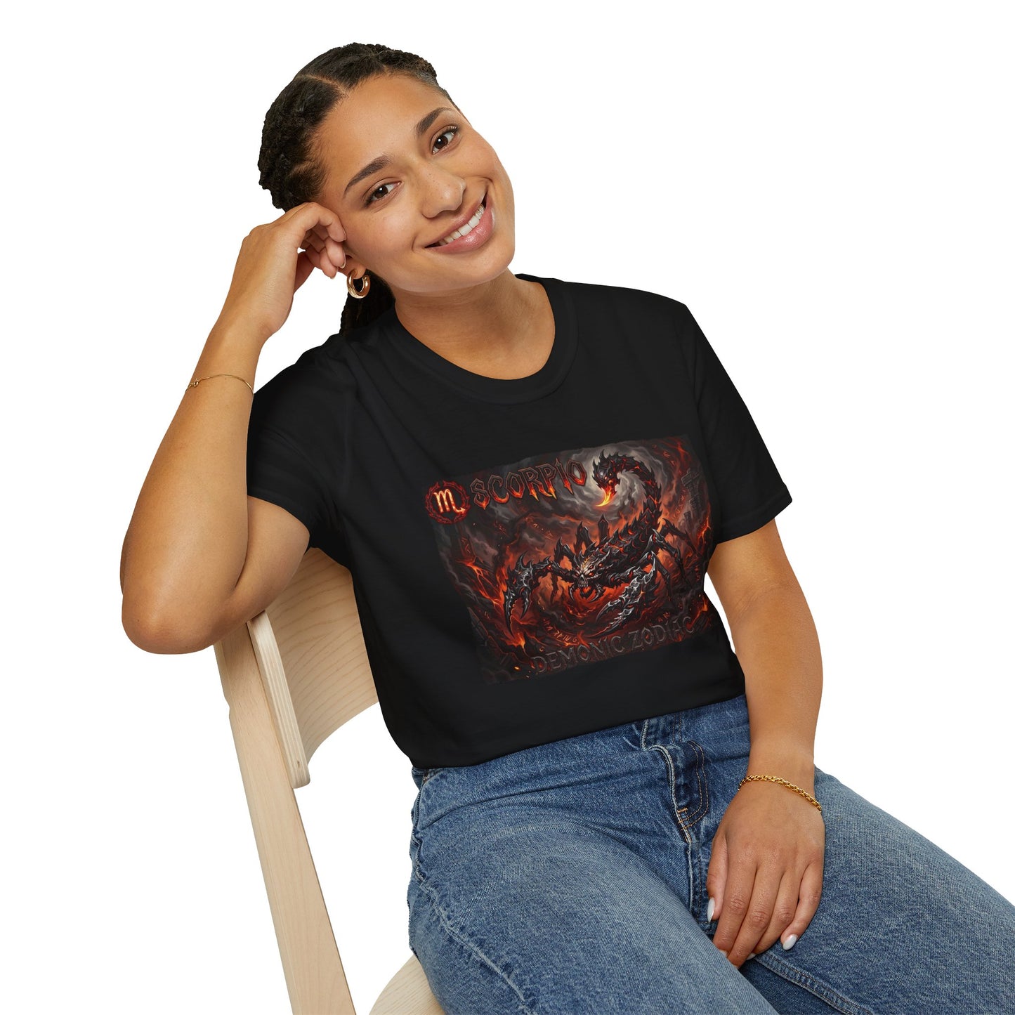 Scorpio Demon Graphic T-Shirt — Astrological Scorpion Zodiac Tee