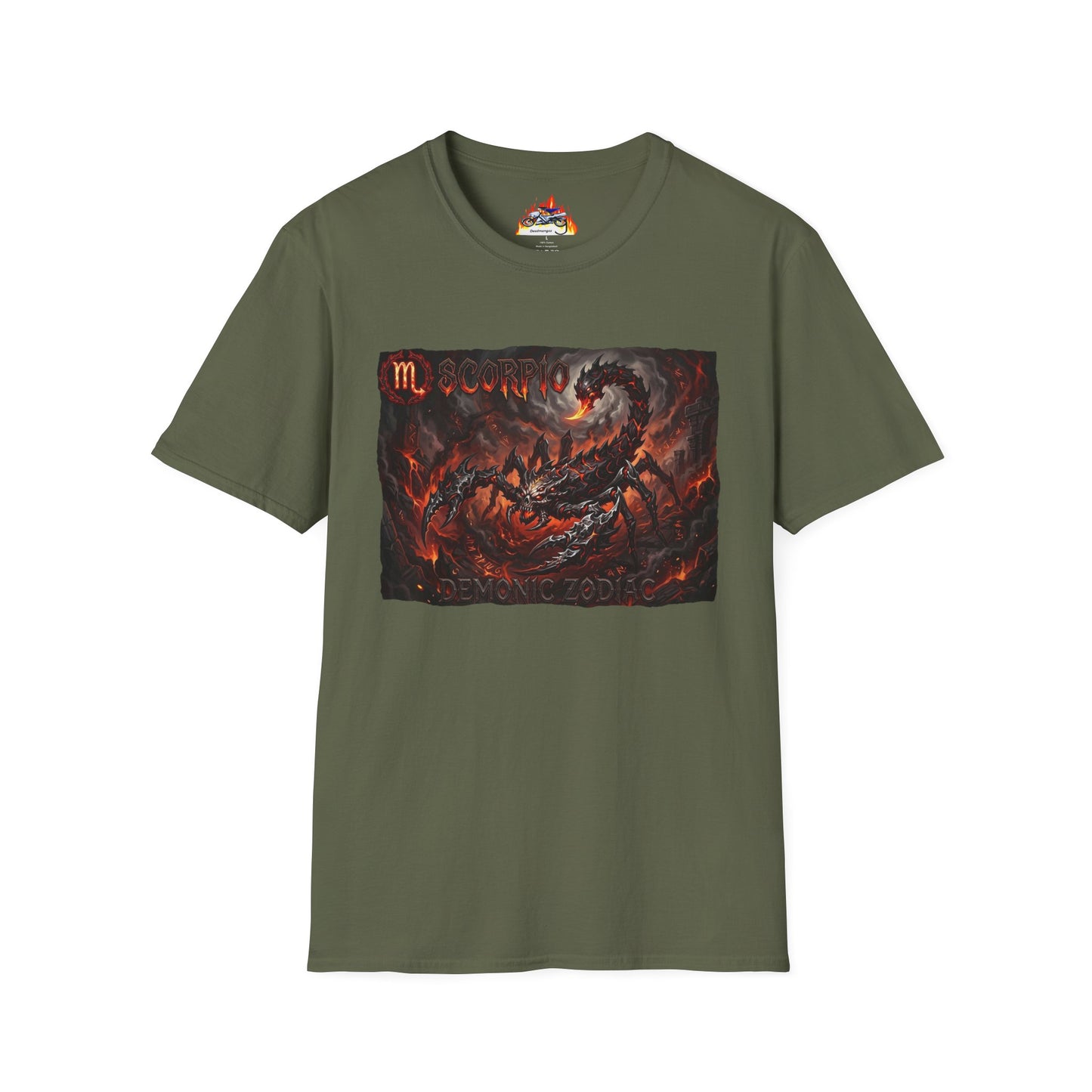 Scorpio Demon Graphic T-Shirt — Astrological Scorpion Zodiac Tee