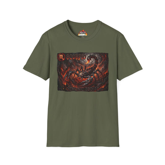 Scorpio Demon Graphic T-Shirt — Astrological Scorpion Zodiac Tee