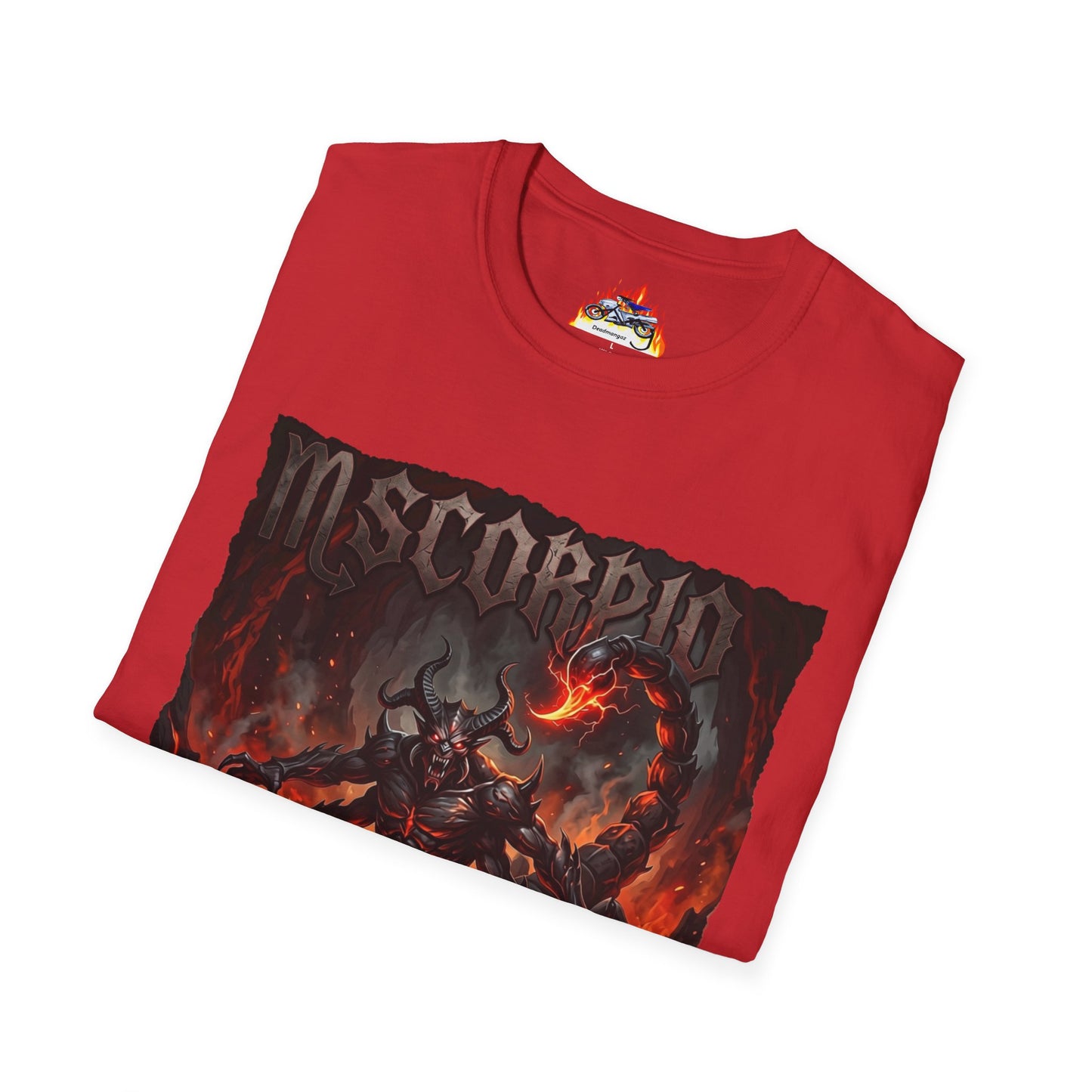 Scorpio Demon Graphic T-Shirt — Dark Fantasy Astrological Tee
