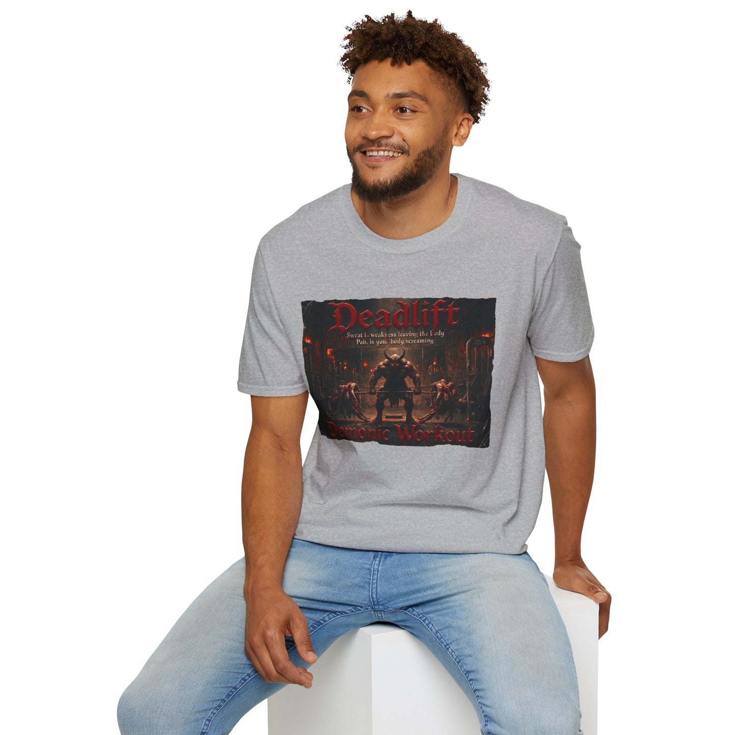 Deadlift Gym T-Shirt — Gothic Strength Workout Tee
