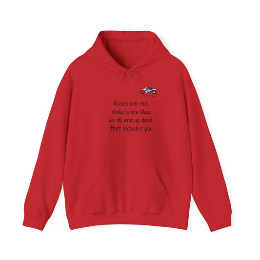 Funny Poetry Unisex Hoodie - 'Roses are Red' Design