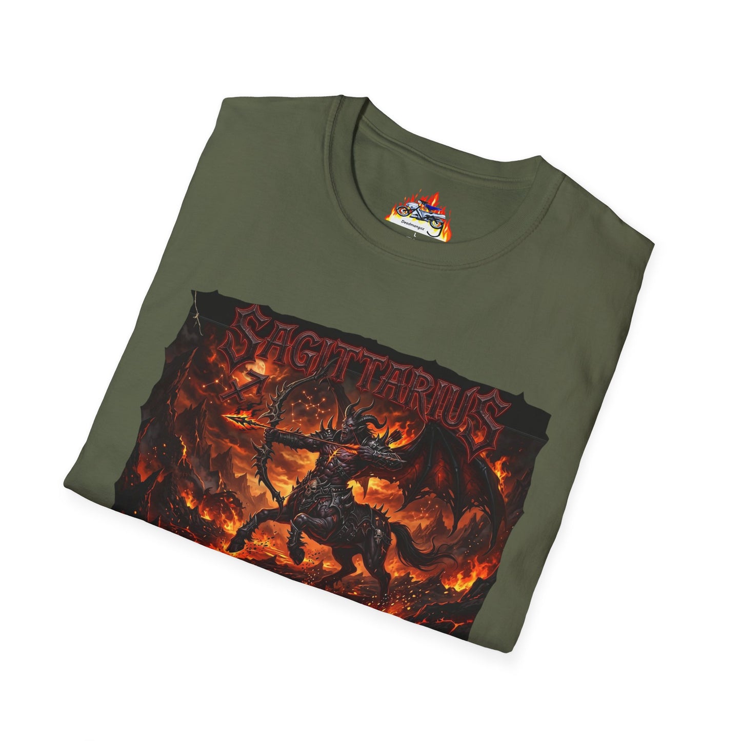 Sagittarius Fire Zodiac T-Shirt — Fiery Archer Astrology Tee