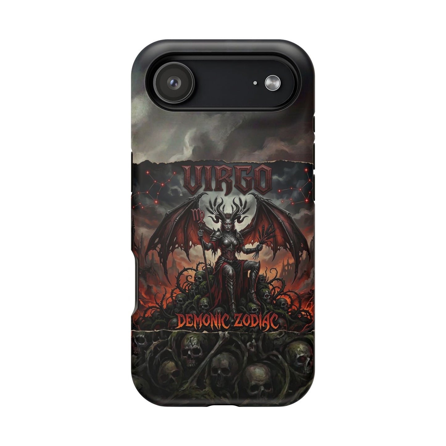 Virgo Demonic Zodiac Phone Case — Magnetic Impact-Resistant