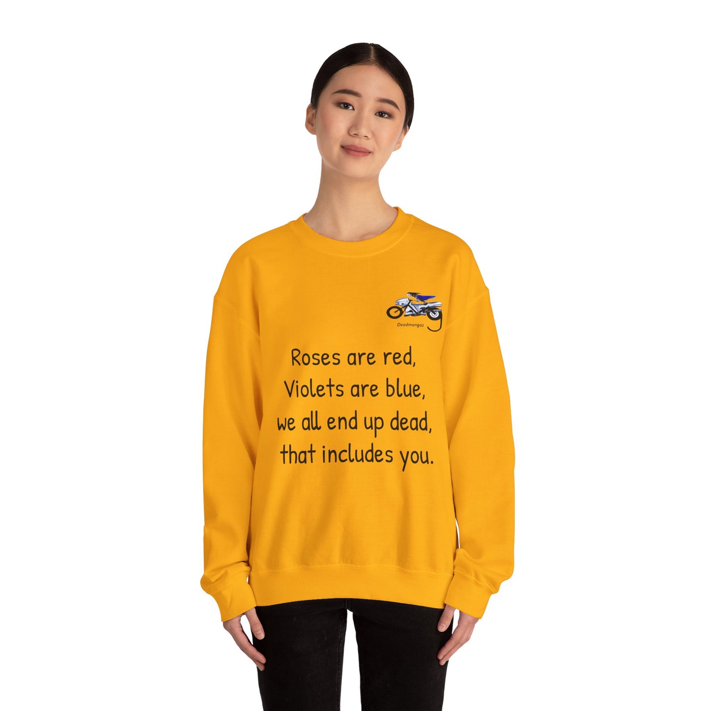 Unisex Crewneck Sweatshirt - Dark Humor "Roses are Red" Design