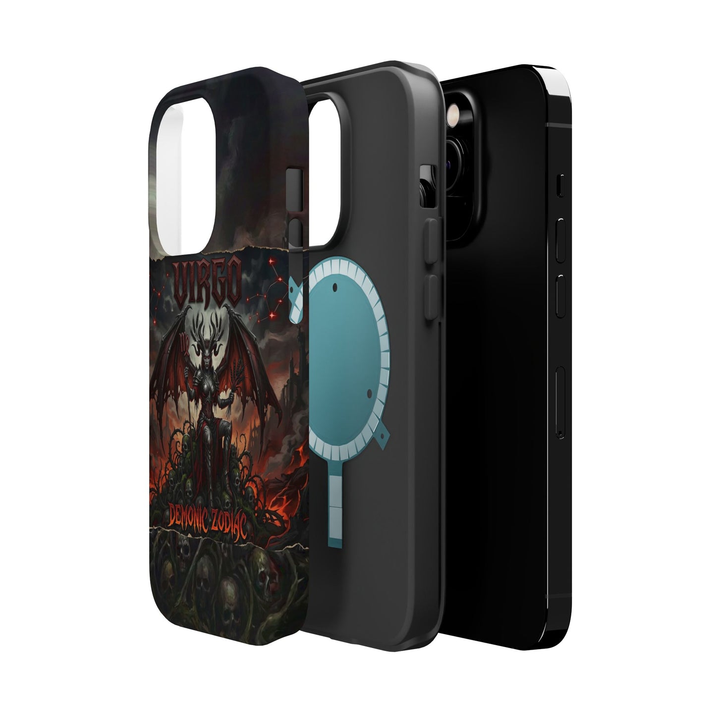 Virgo Demonic Zodiac Phone Case — Magnetic Impact-Resistant