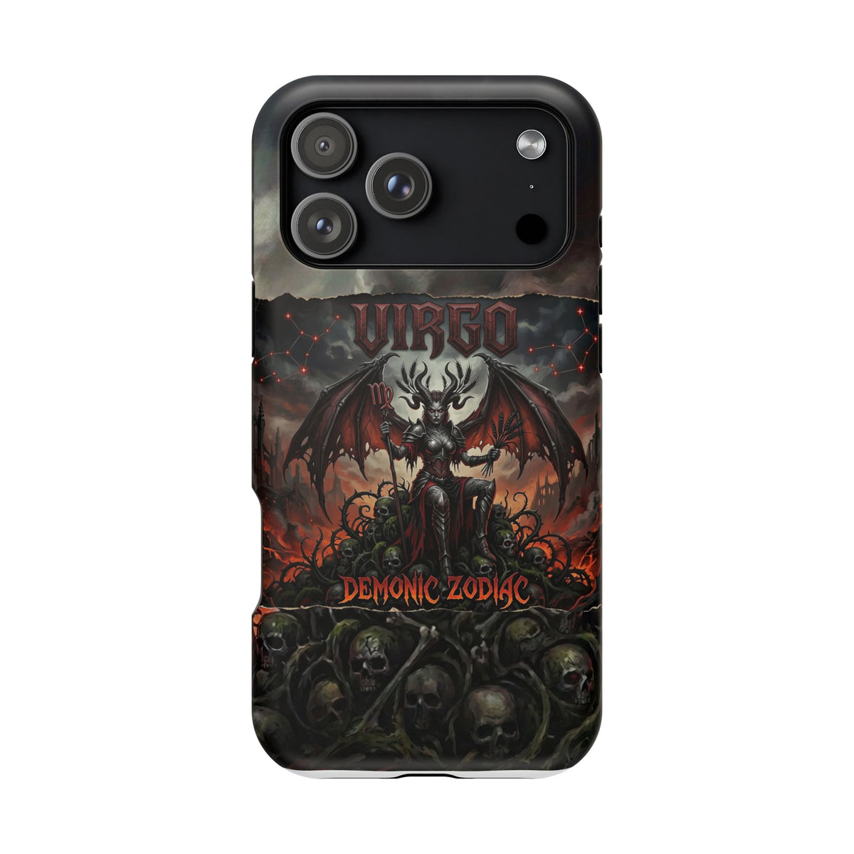 Virgo Demonic Zodiac Phone Case — Magnetic Impact-Resistant