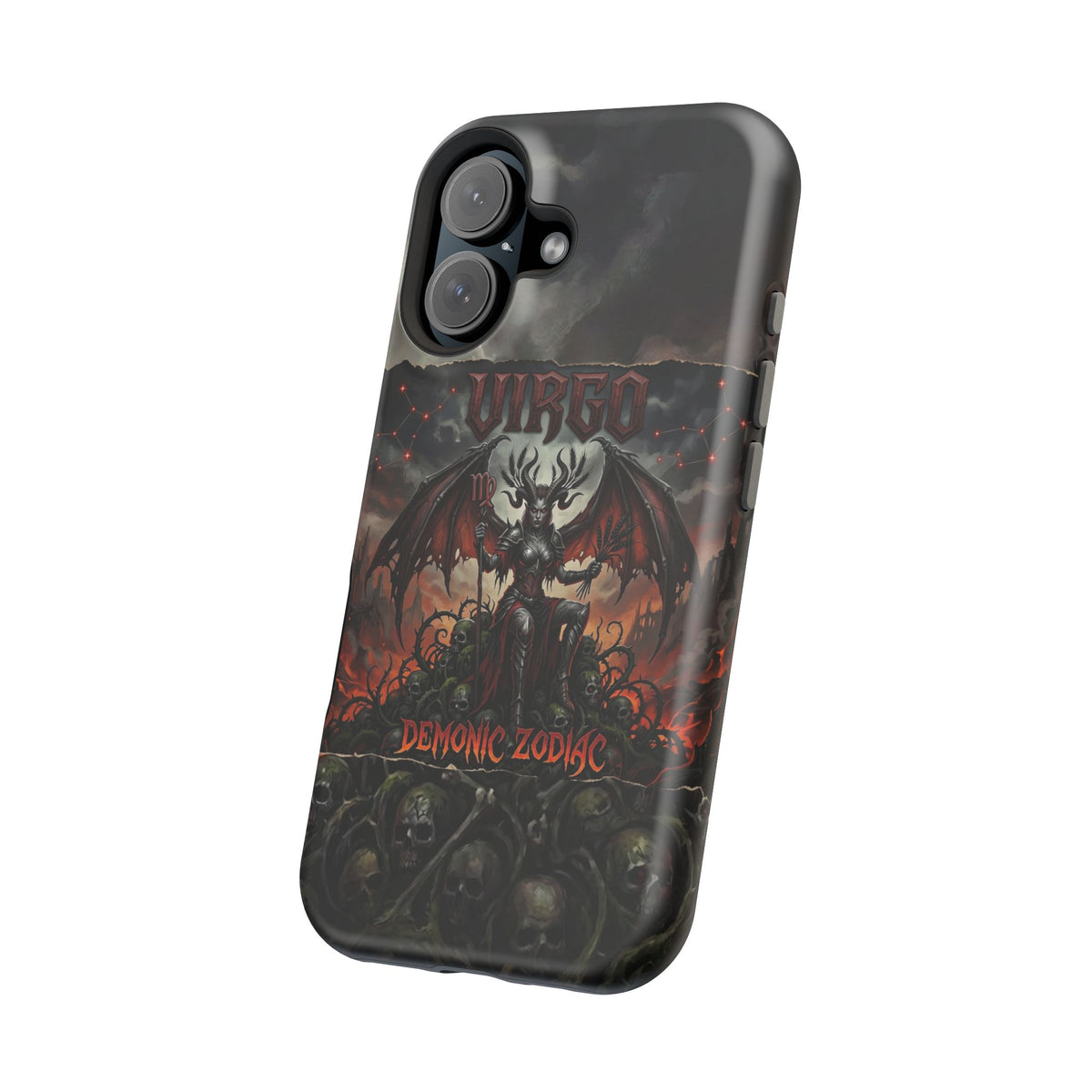 Virgo Demonic Zodiac Phone Case — Magnetic Impact-Resistant