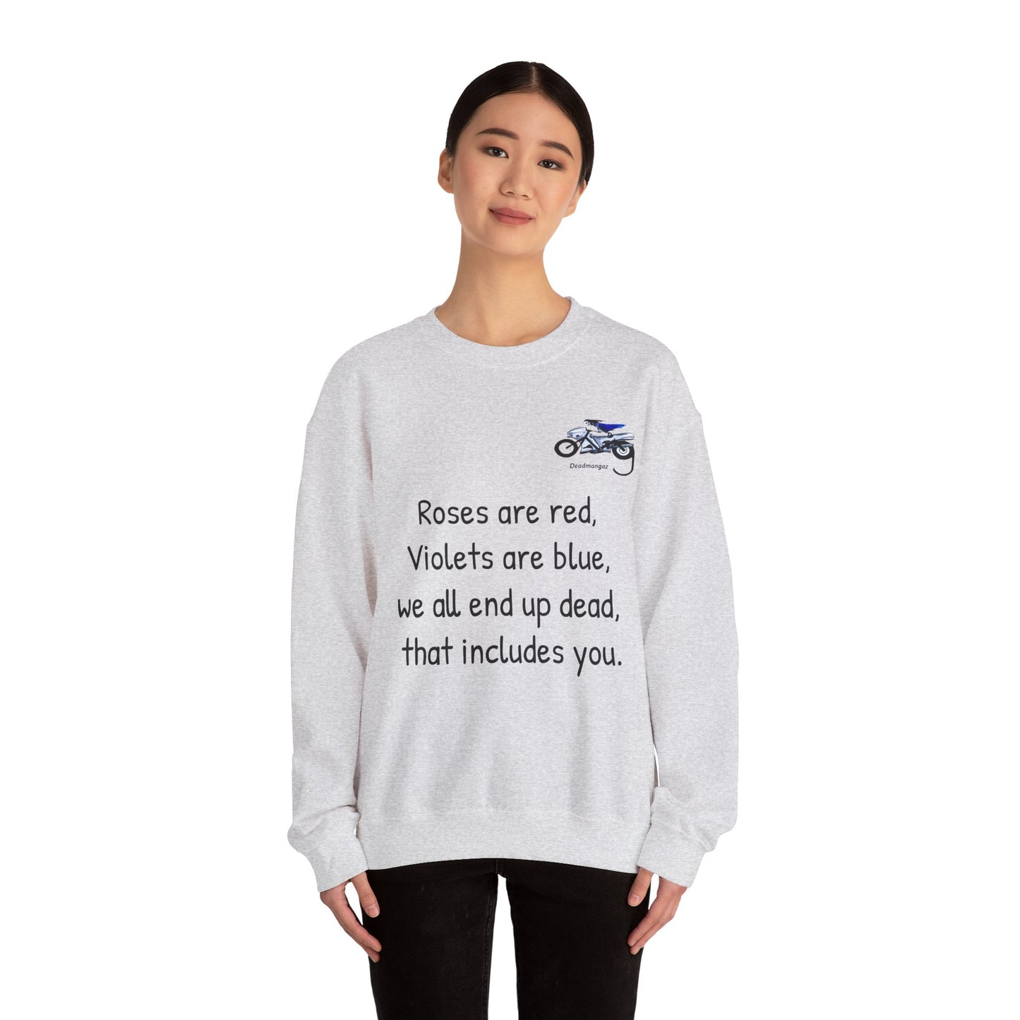 Unisex Crewneck Sweatshirt - Dark Humor "Roses are Red" Design