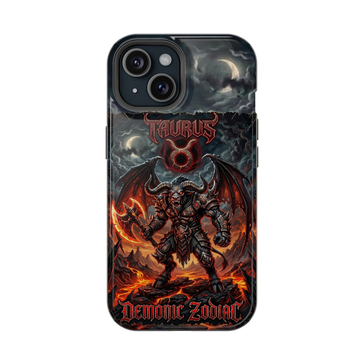 Taurus Demon Zodiac Magnetic Impact-Resistant Phone Case