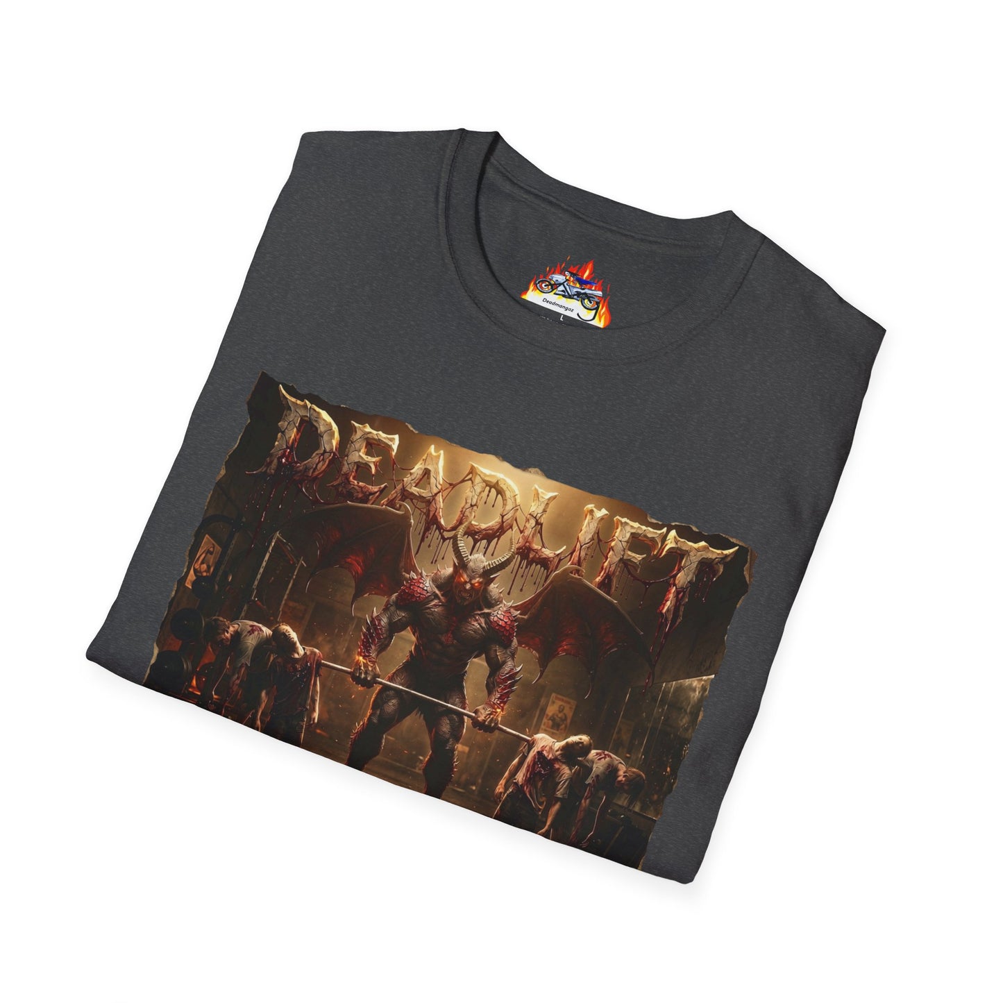 Deadlift Demon Gym Tee — Heavy Lifting Workout T-Shirt