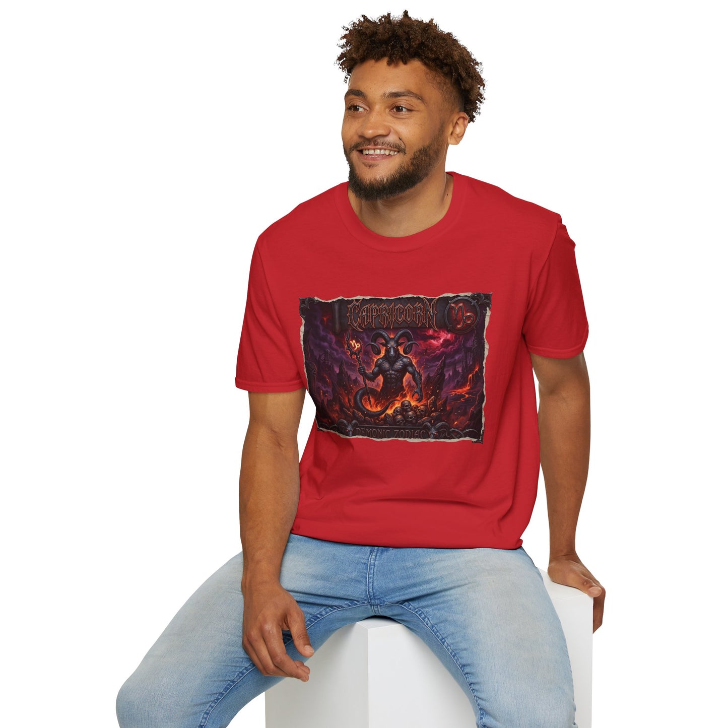 Capricorn Demon Zodiac T-Shirt – Dark Gothic Astrology Tee