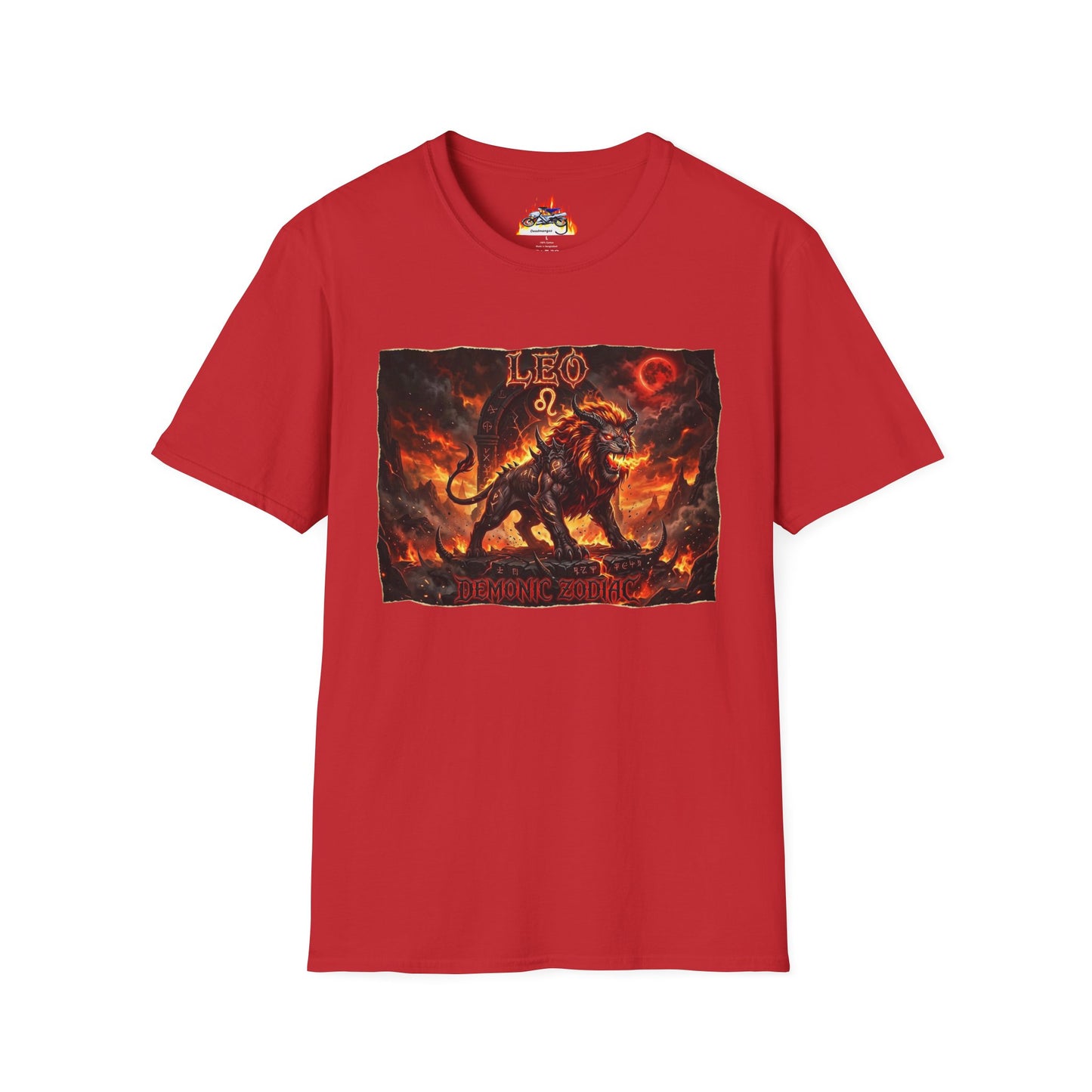 Leo Zodiac T‑Shirt — Fiery Lion Horoscope Graphic Tee