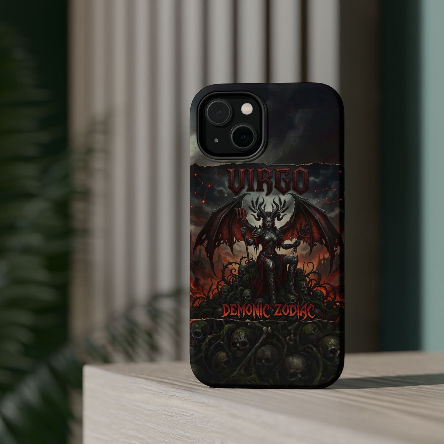 Virgo Demonic Zodiac Phone Case — Magnetic Impact-Resistant