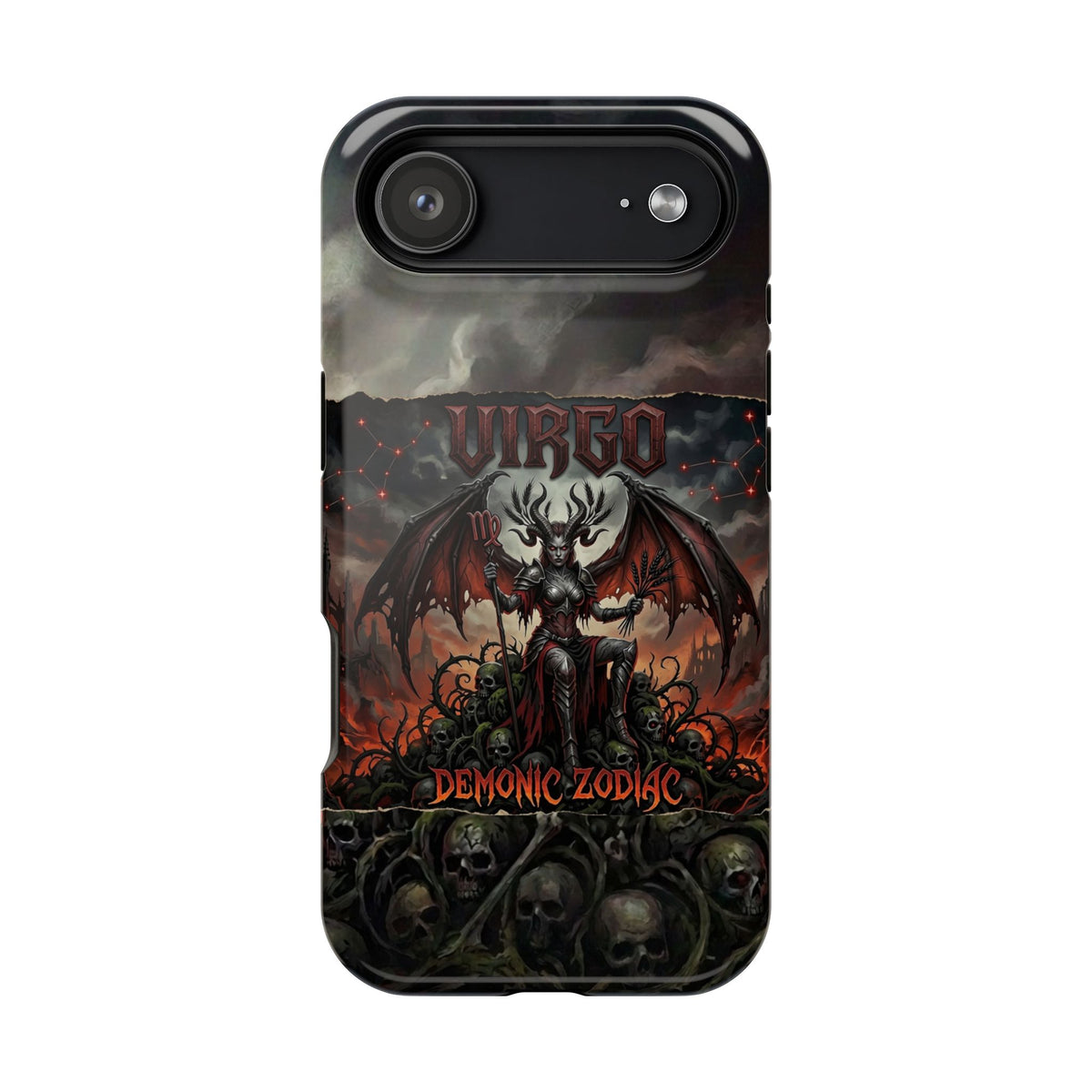 Virgo Demonic Zodiac Phone Case — Magnetic Impact-Resistant