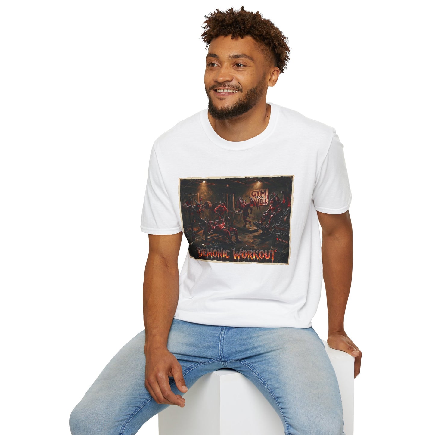 Gym From Hell T-Shirt — Demonic Workout Graphic Tee