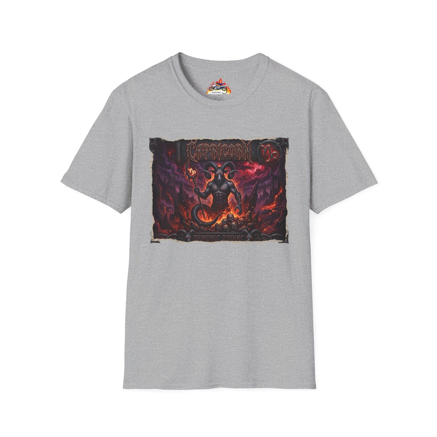 Capricorn Demon Zodiac T-Shirt – Dark Gothic Astrology Tee