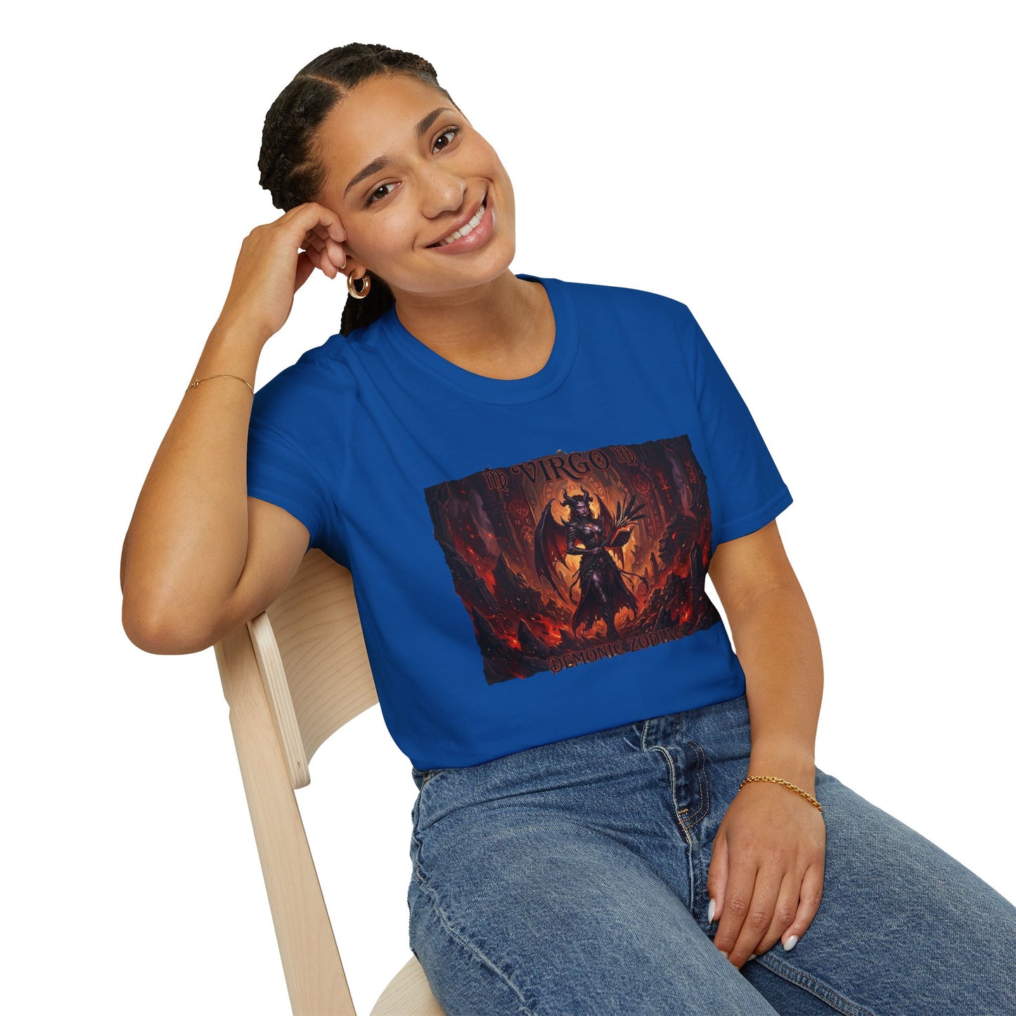 Virgo Demon Zodiac T-Shirt — Dark Fantasy Astrology Tee