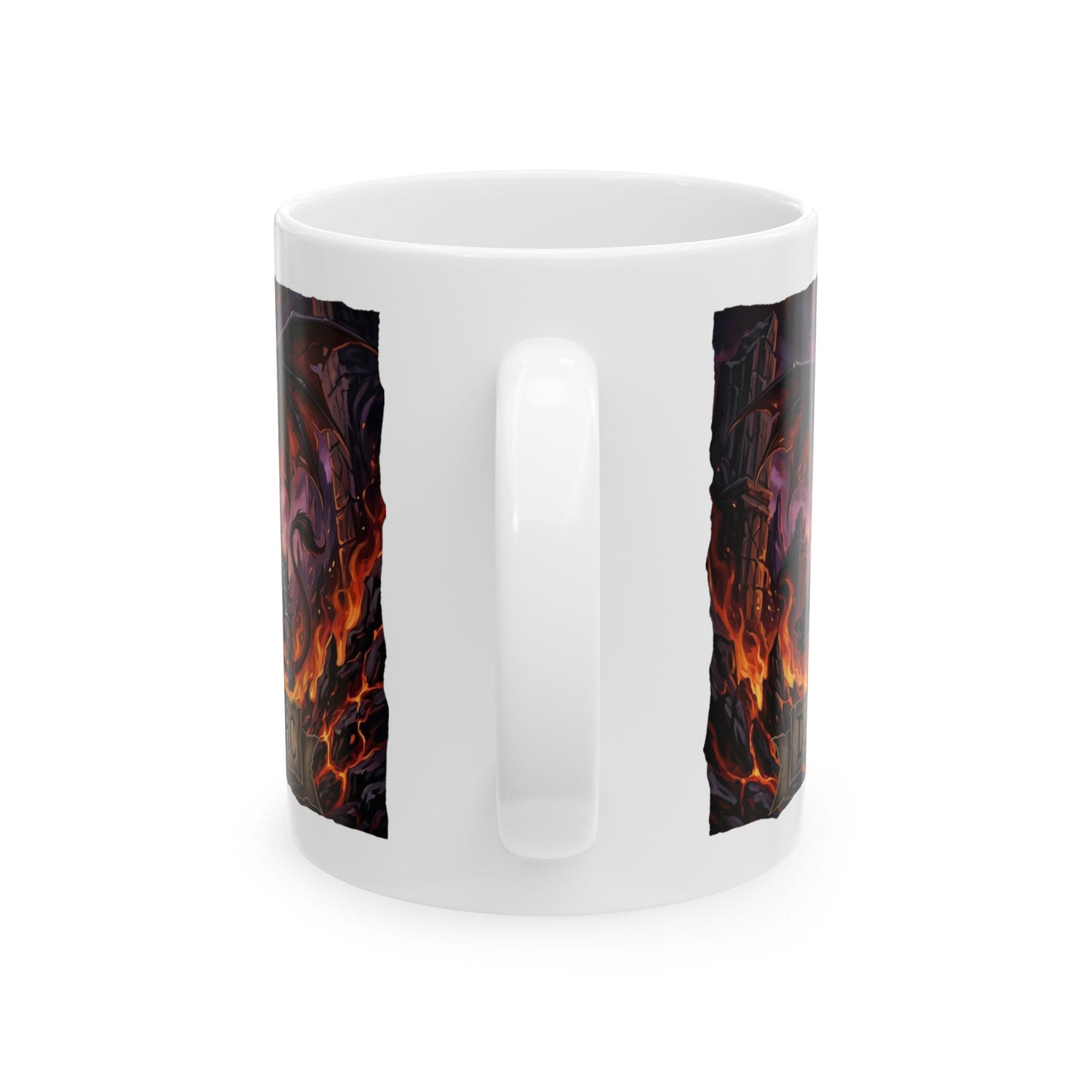 Demonic Leo Mug — Dark Fantasy Zodiac Design (11oz & 15oz)
