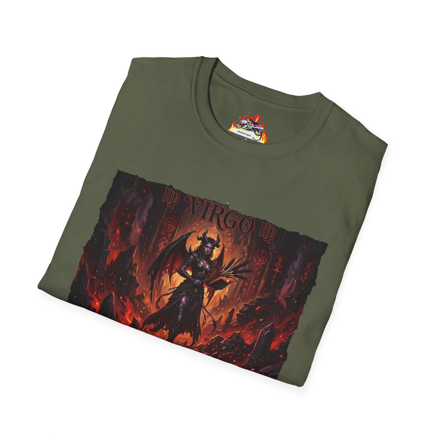 Virgo Demon Zodiac T-Shirt — Dark Fantasy Astrology Tee