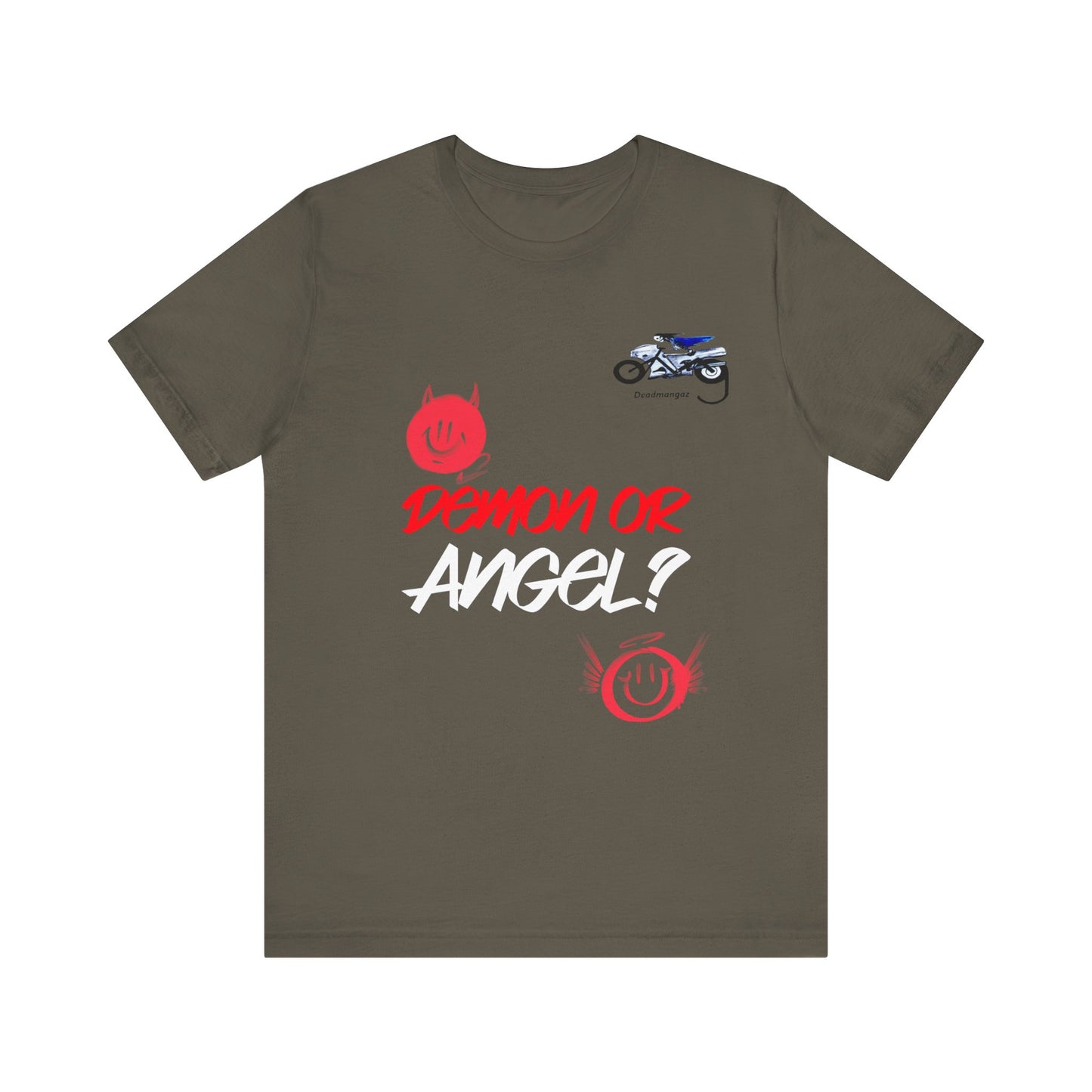 Demon or Angel? Unisex Graphic Tee - Fun and Bold Casual Wear