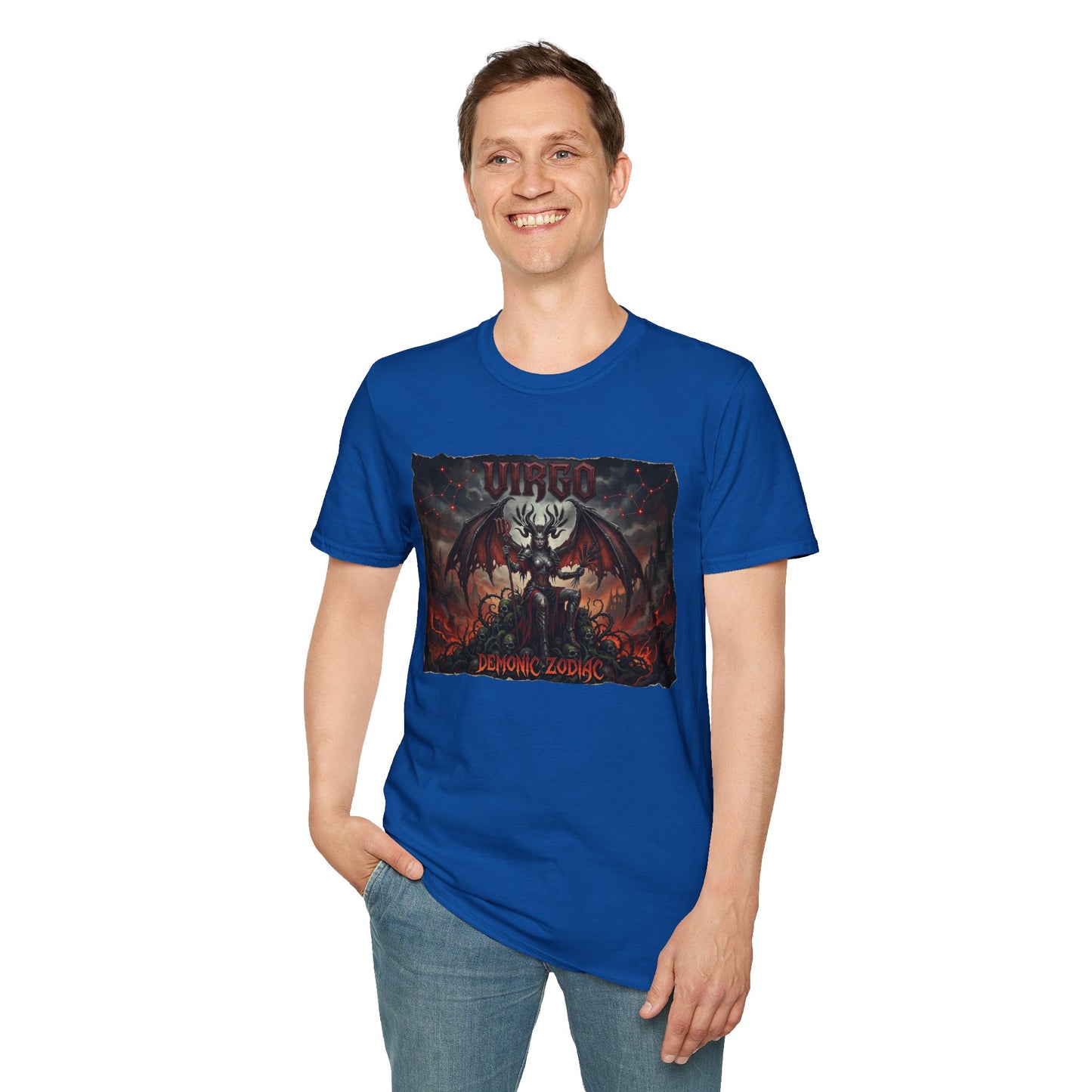 Virgo Demon Graphic T-Shirt — Gothic Zodiac Shirt