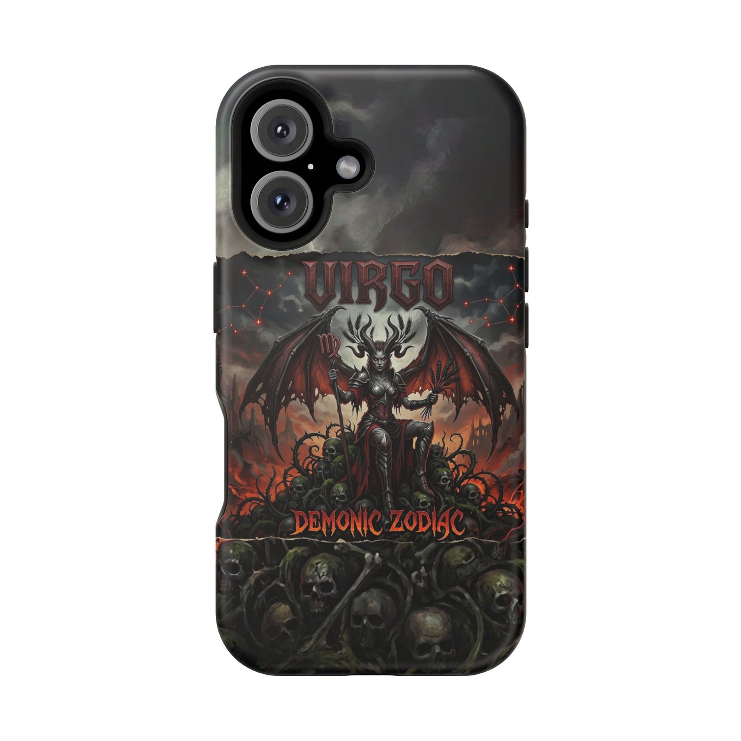 Virgo Demonic Zodiac Phone Case — Magnetic Impact-Resistant