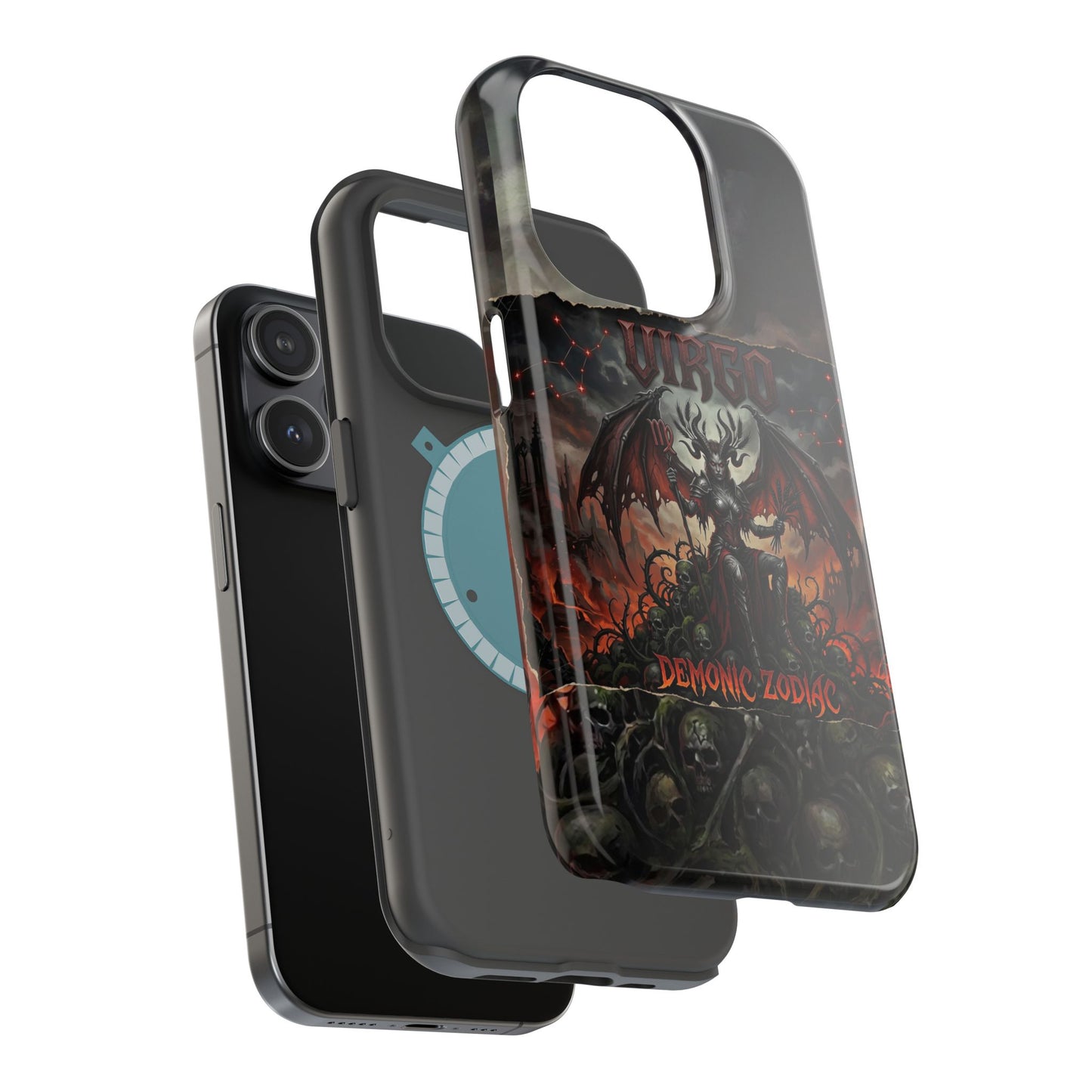 Virgo Demonic Zodiac Phone Case — Magnetic Impact-Resistant