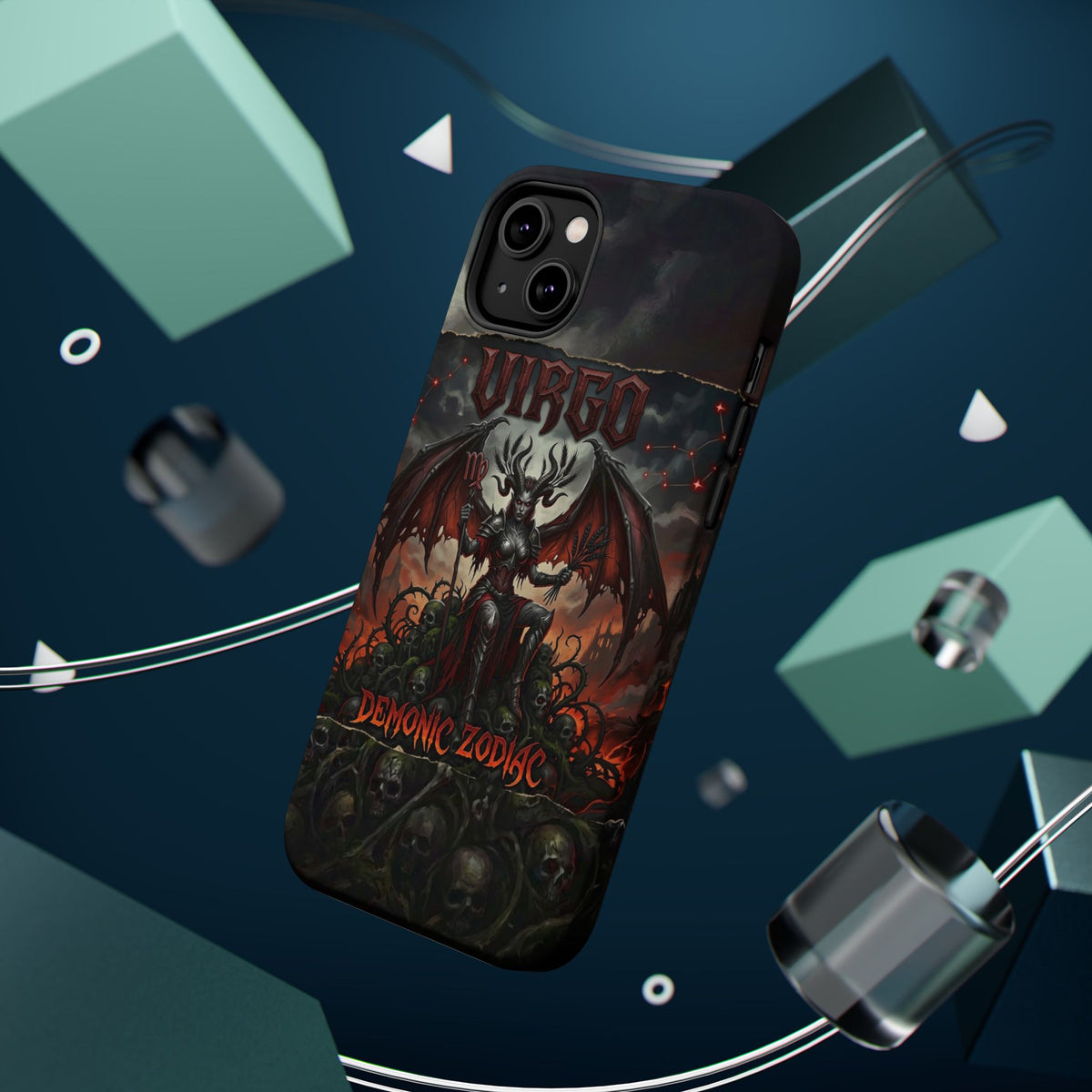 Virgo Demonic Zodiac Phone Case — Magnetic Impact-Resistant
