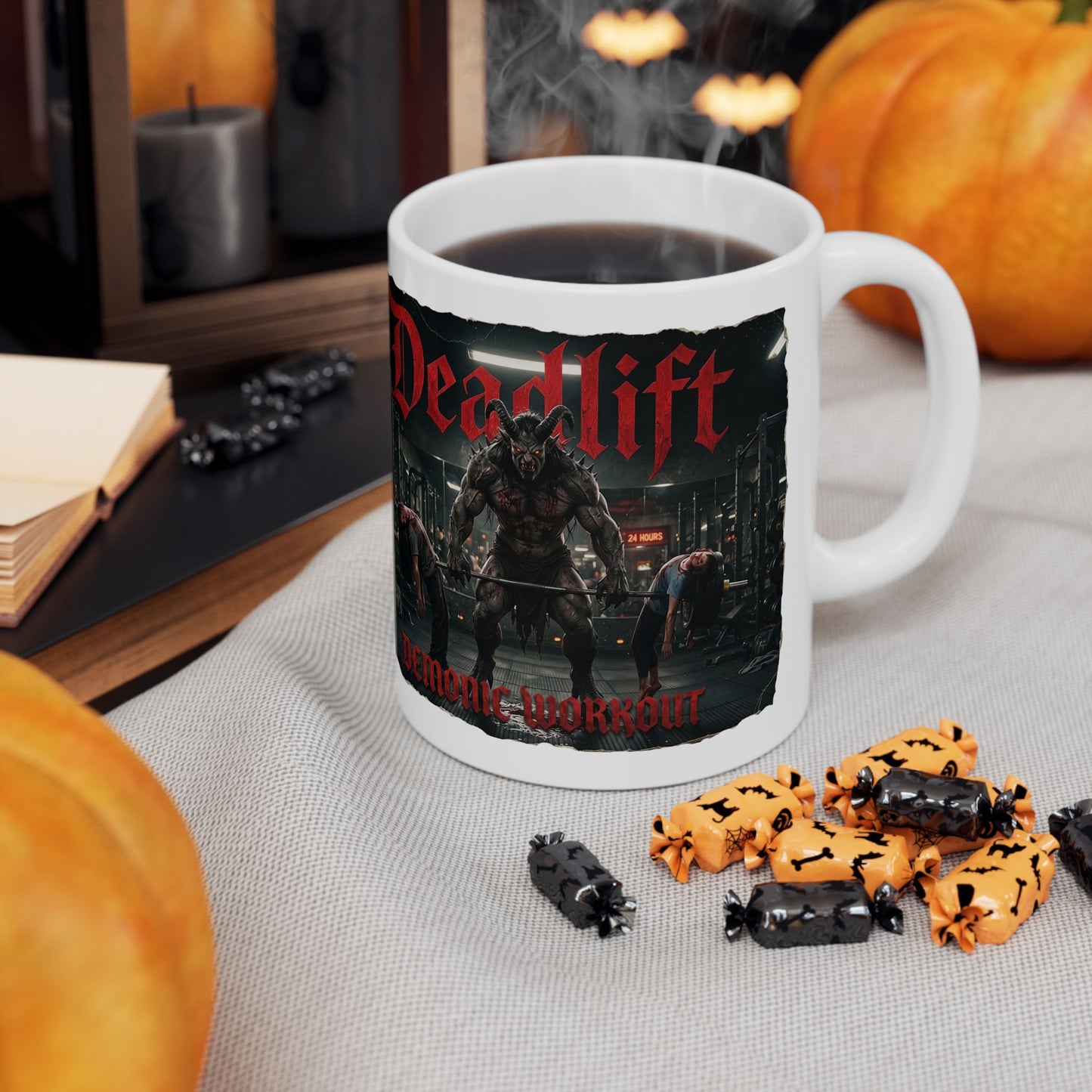 Ceramic Mug — 'Deadlift Demon' Gym Coffee Mug (11oz/15oz)